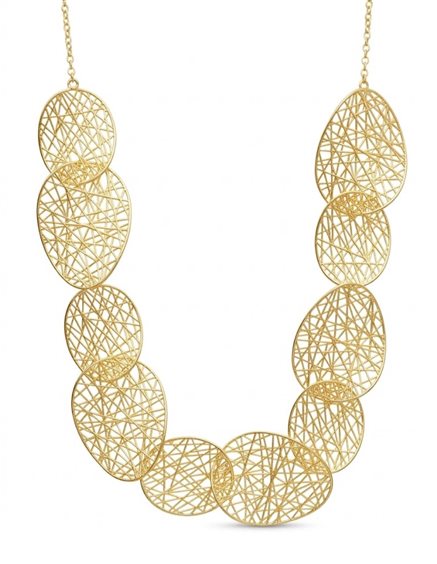 Collana Nomination Donna Leaf of Light in Argento 243111-012 - 243111-012